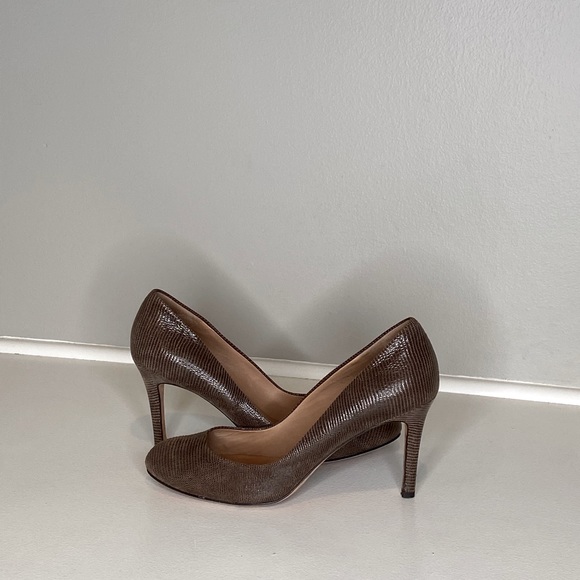 Ann Taylor Shoes - Ann Taylor, Brown Snake Skin, Heels